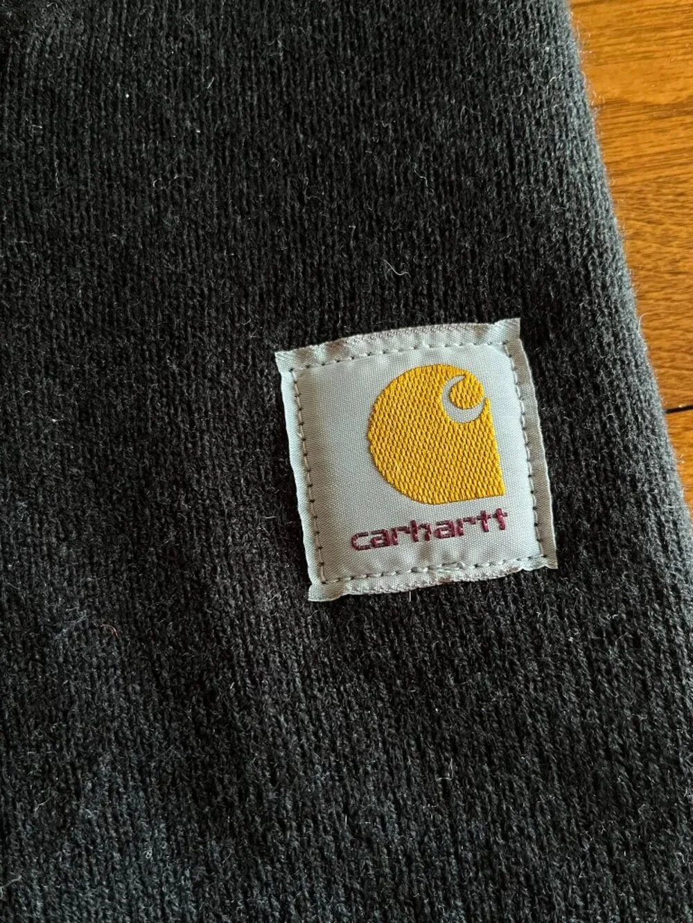 Carhartt black knit hood face mask